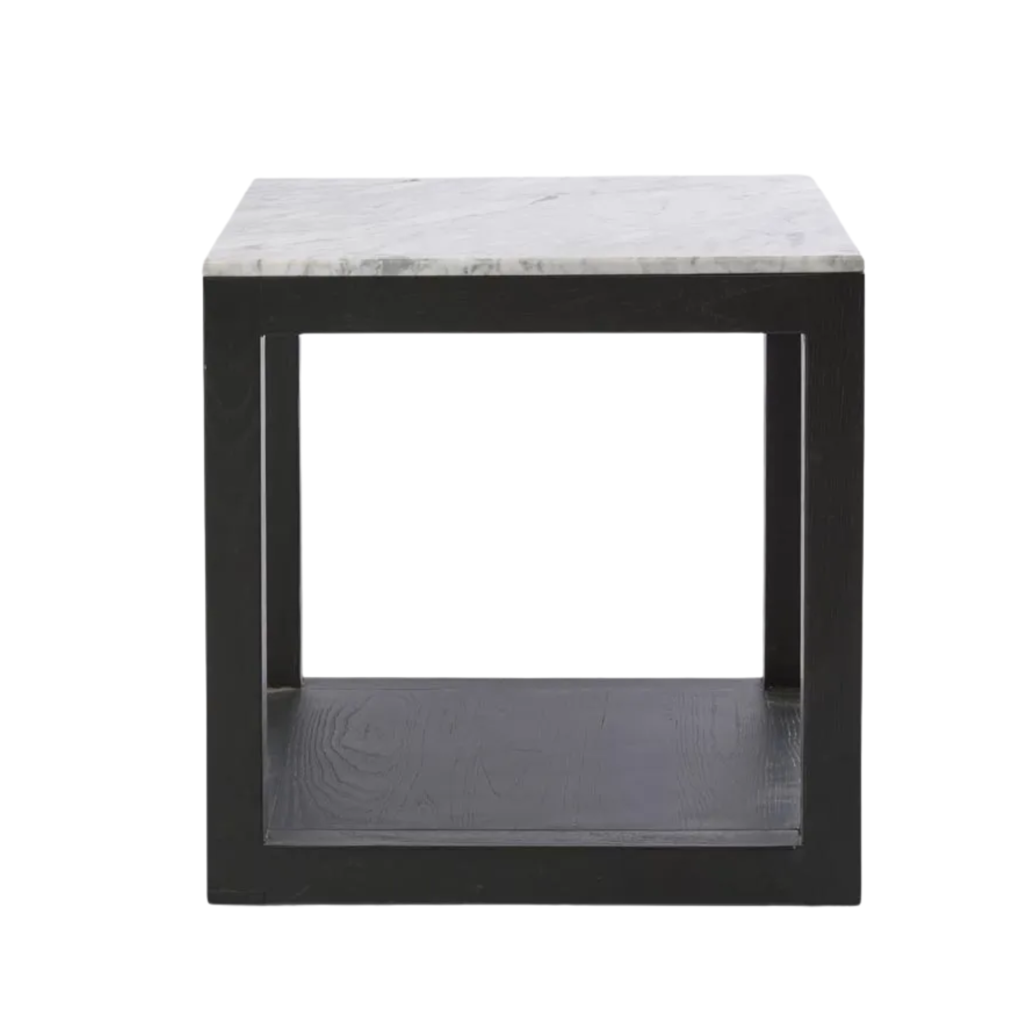 Denver Marble Side Table Black & White