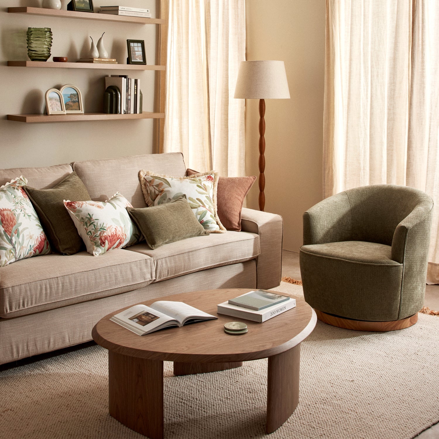 Dorset Sage Swivel Chair