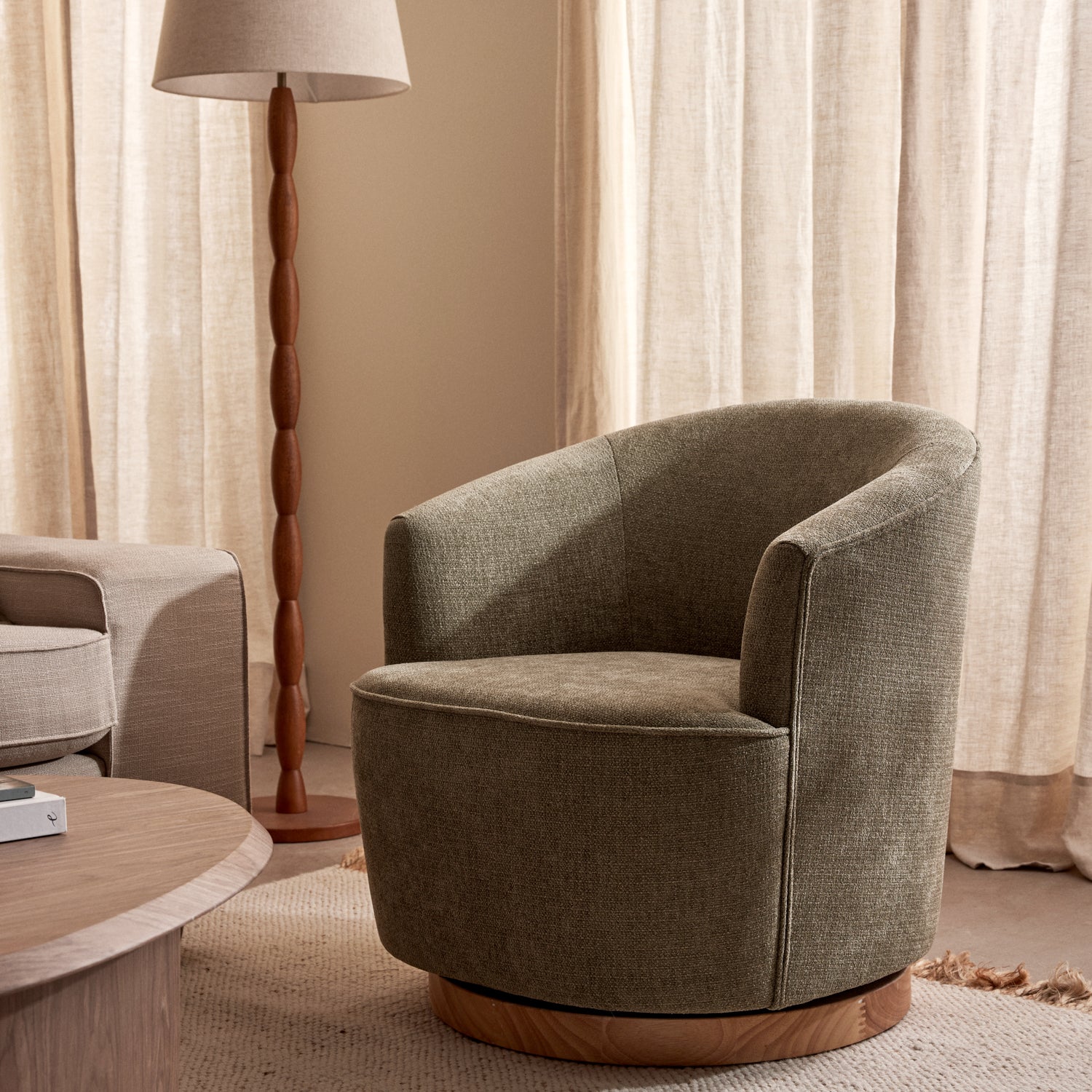 Dorset Sage Swivel Chair