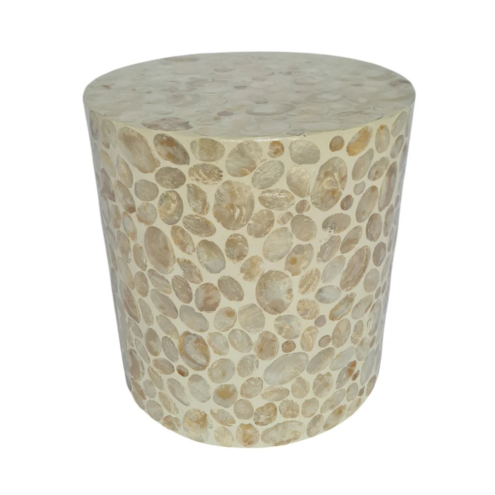 Elodie Pearl Ottoman Natural