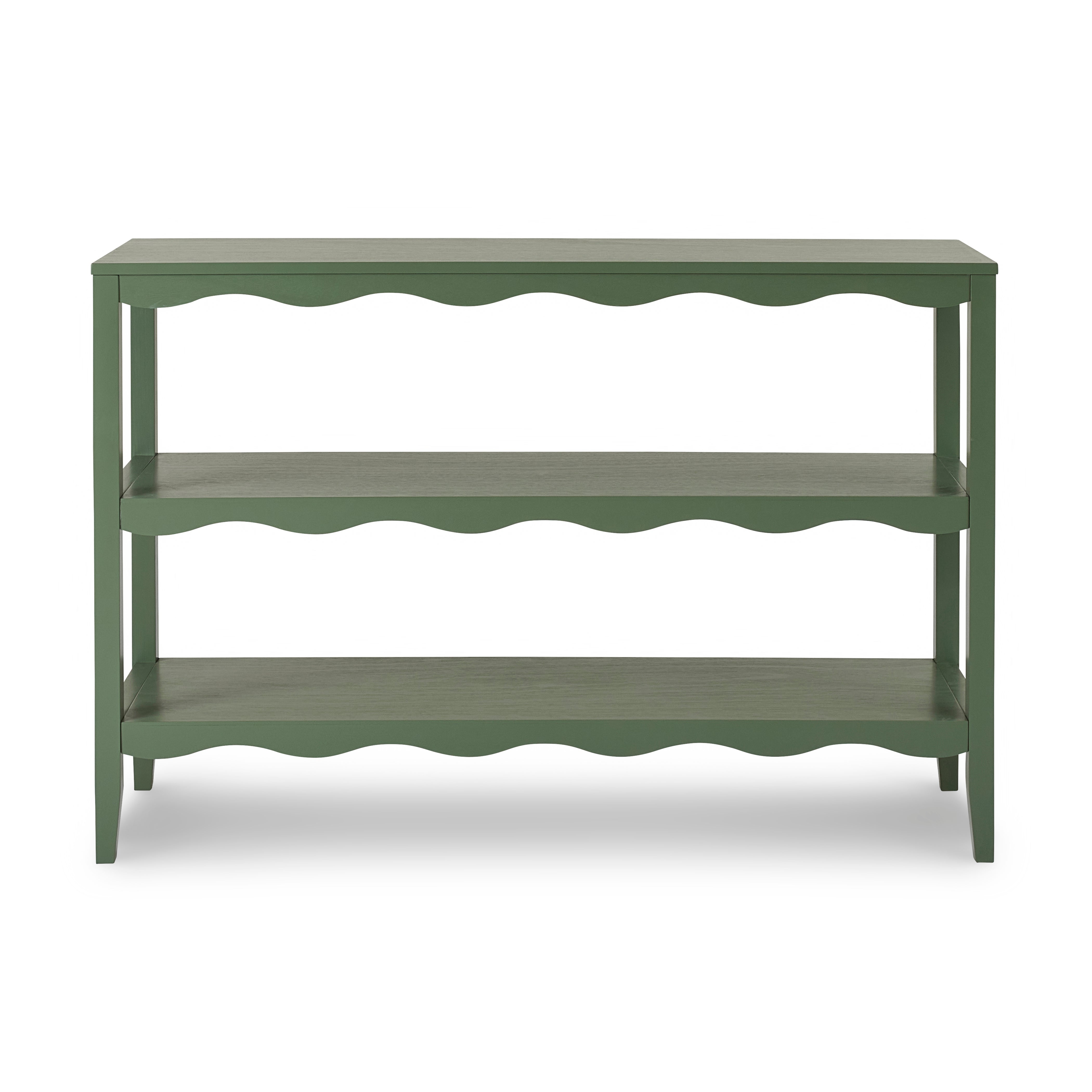 Hanson Dark Green Console Shelves