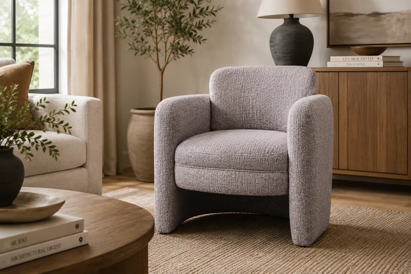 Haven Accent Chair-Cappuccino