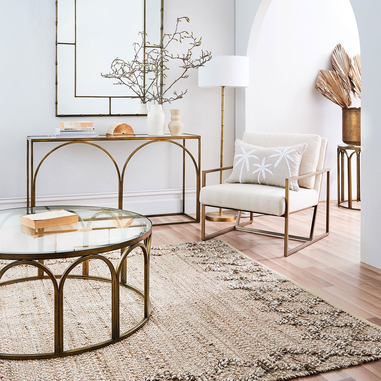 Ponte Brass Coffee Table