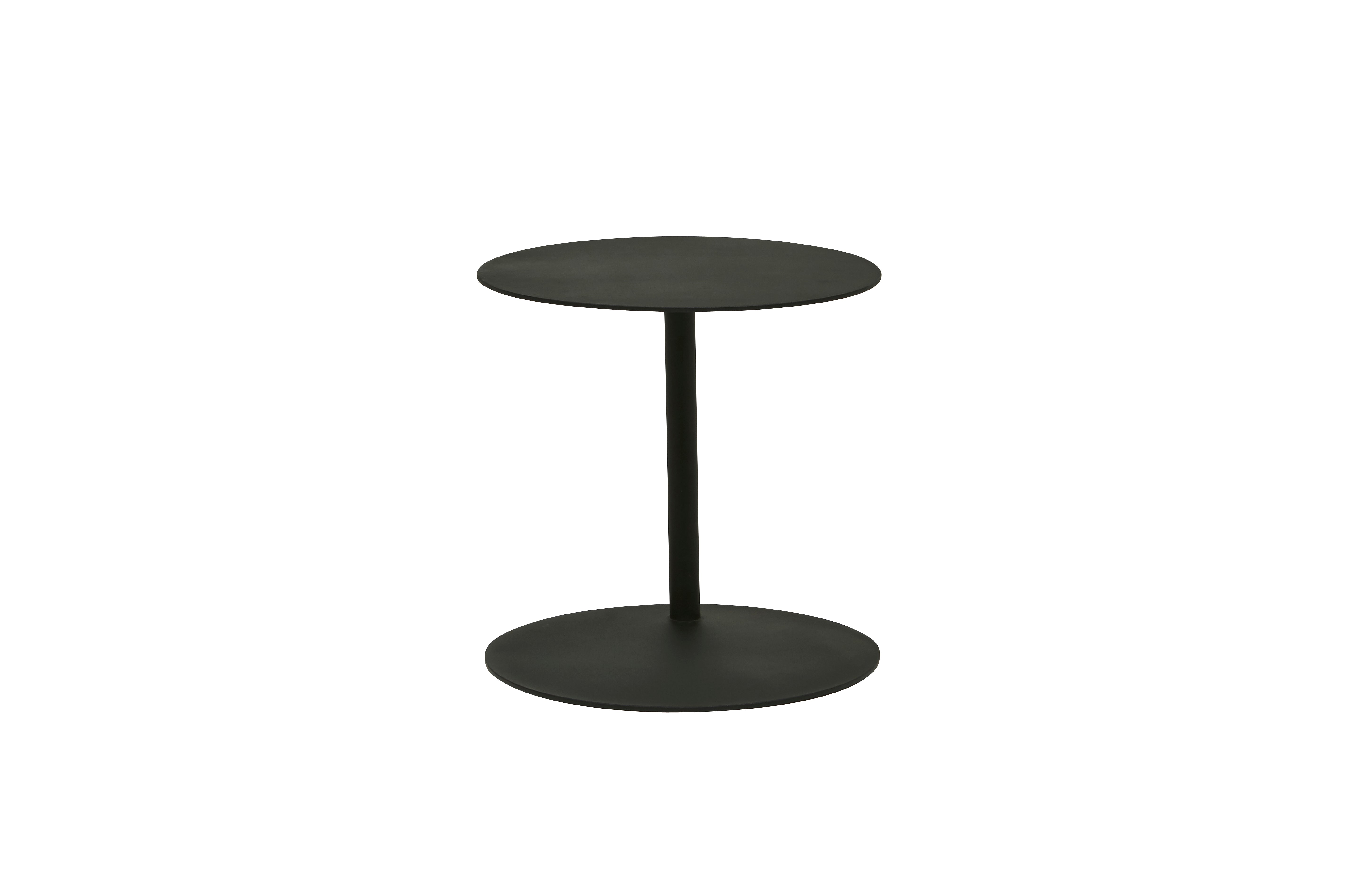 Aperto Ali Round Side Tables - Black (Outdoor)