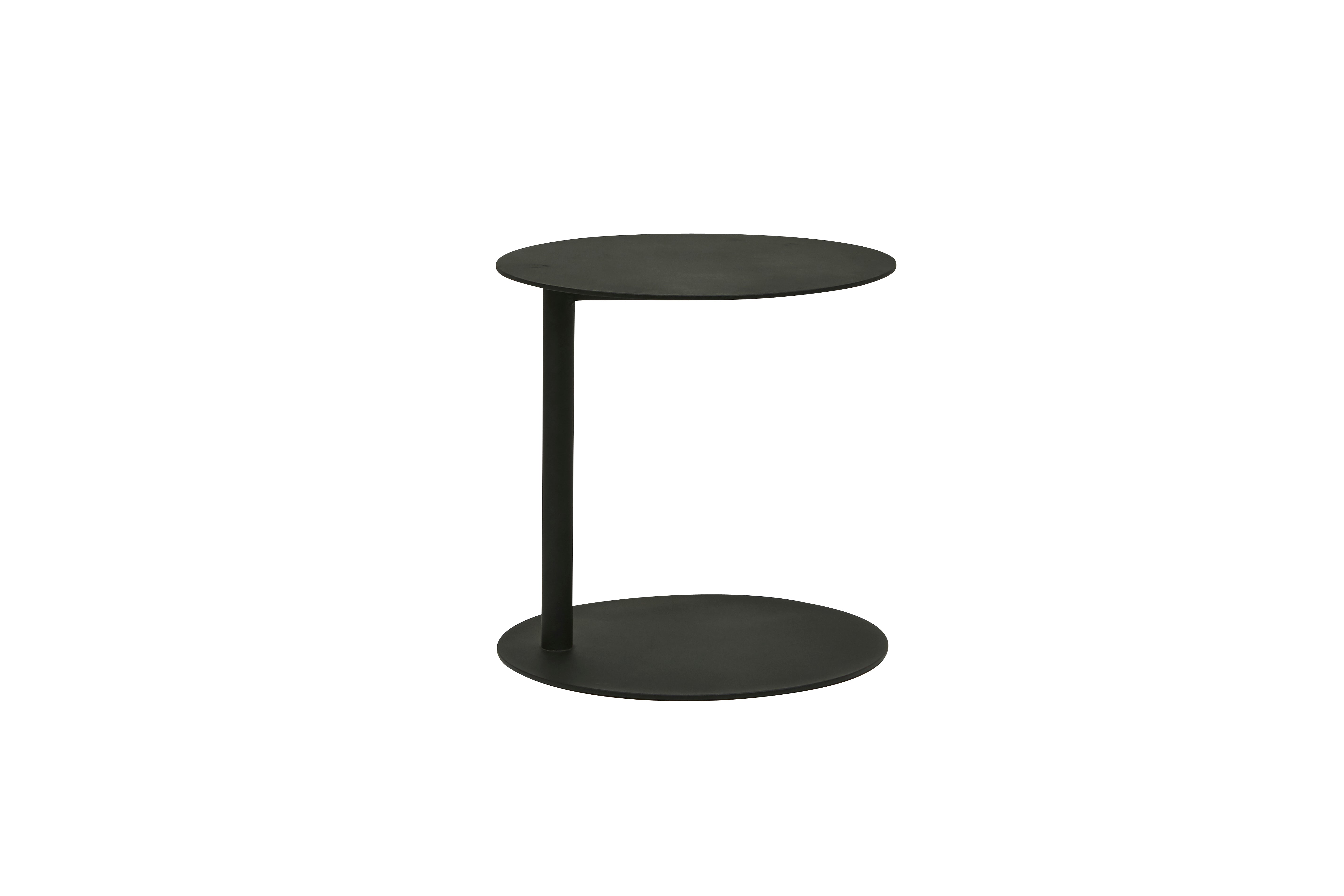 Aperto Ali Round Side Tables - Black (Outdoor)