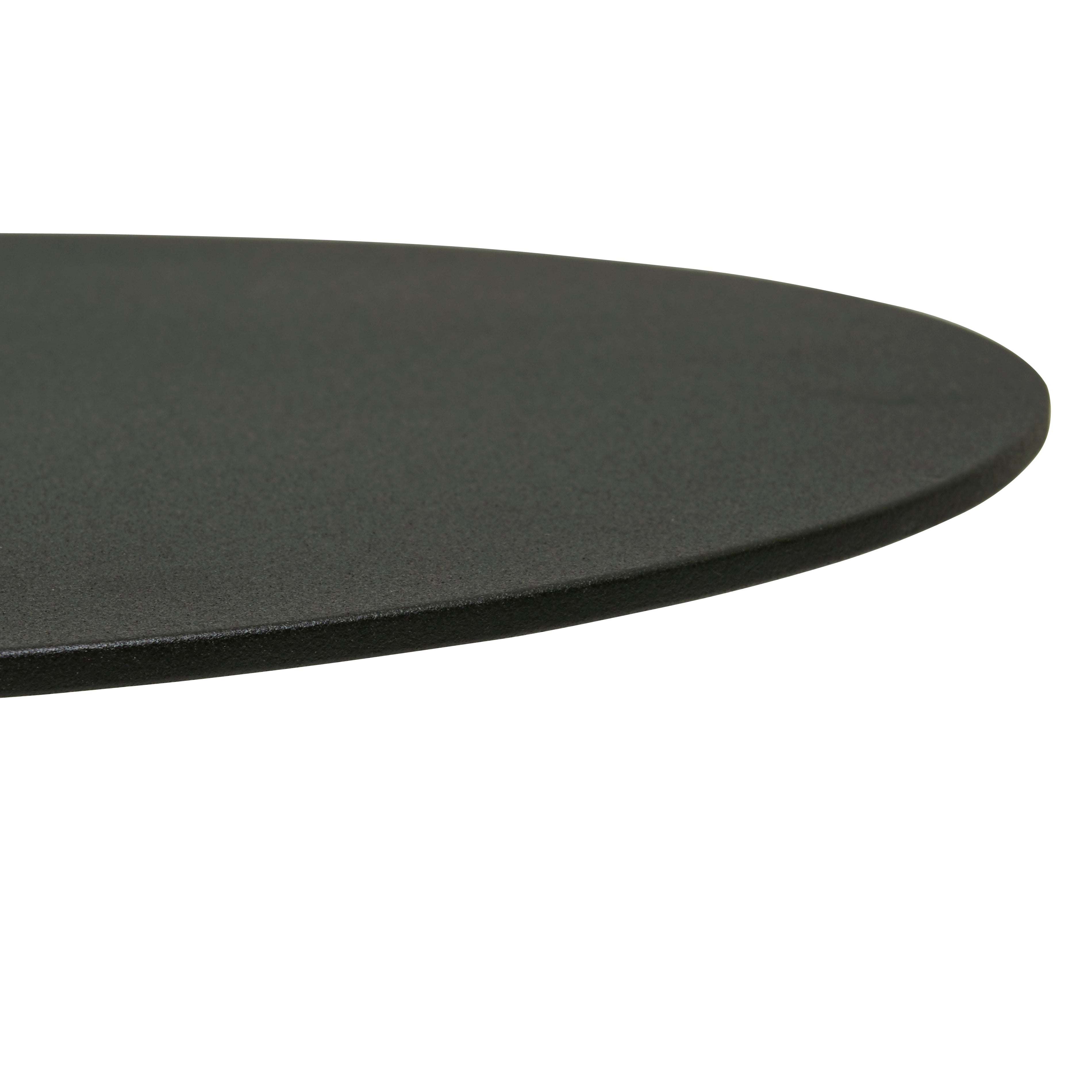 Aperto Ali Round Side Tables - High - Black (Outdoor)