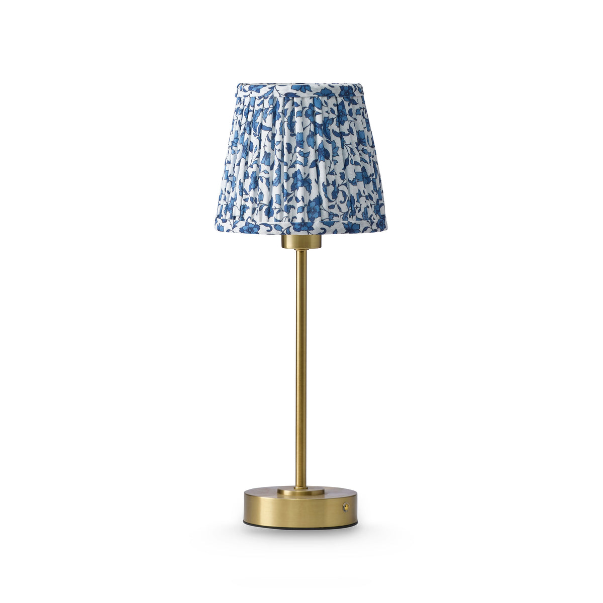 Lucia Dark Blue Floral Pleated Shade Set of 2
