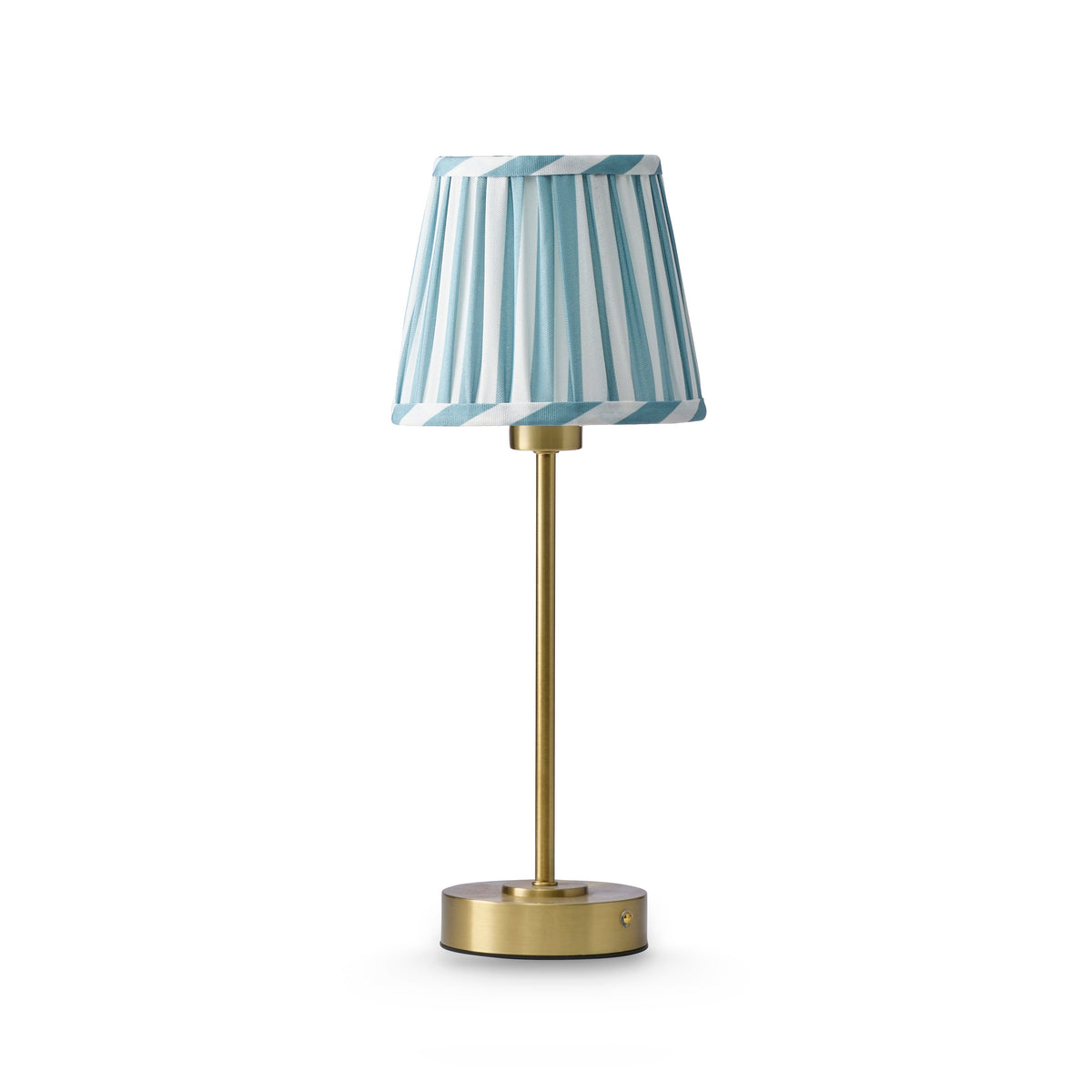 Lucia Light Blue Stripe Pleated Shade Set of 2