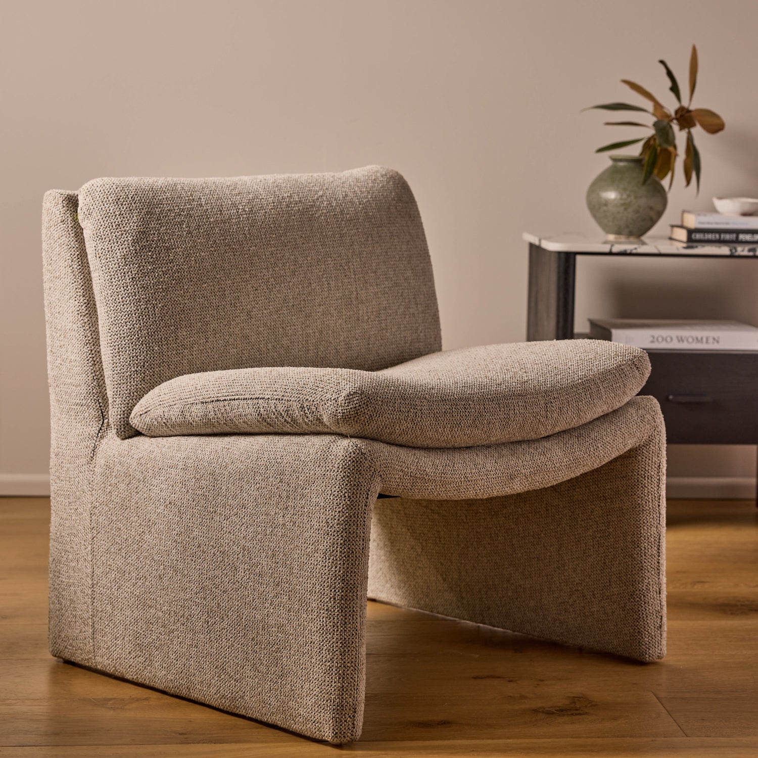 Levi Stone Melange Chair