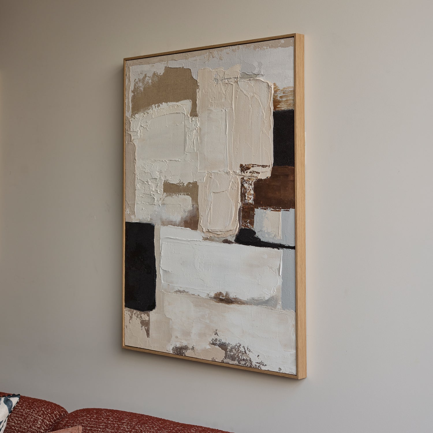 Clyde Black / Neutral Wall Art 80x100cm