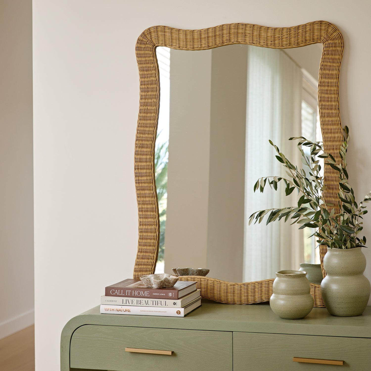 Clovelly Rattan Mirror