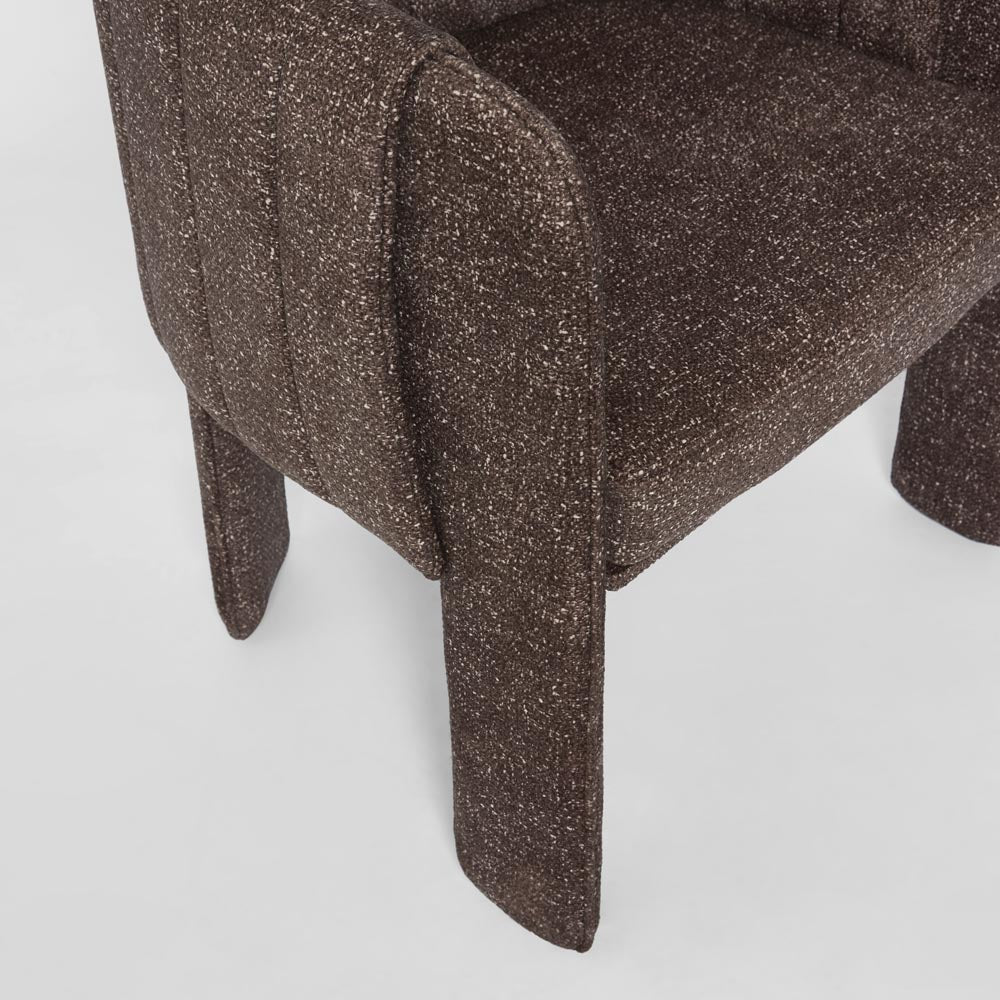Clara Dining Chair with arms Cocoa - Set of 2