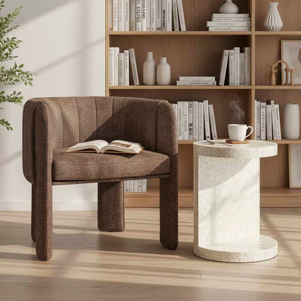 Clara Dining Chair with arms Cocoa - Set of 2