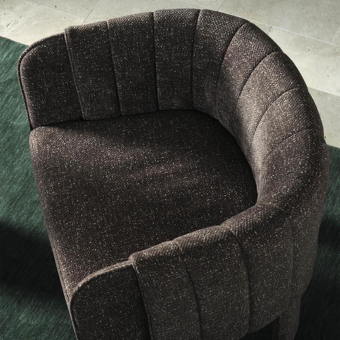 Clara Dining Chair with arms Cocoa - Set of 2