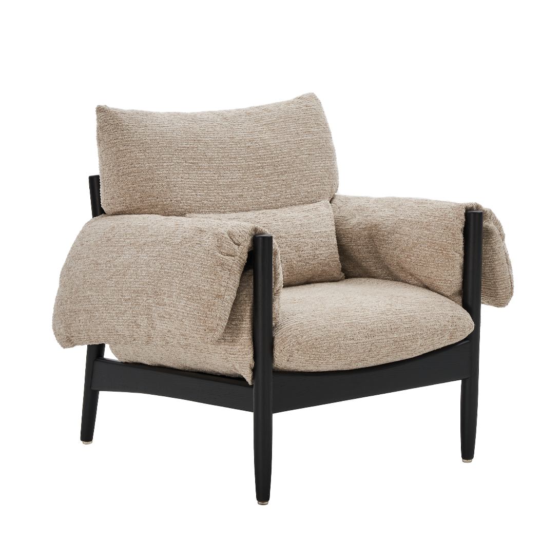 Martini Lounge Chair - Caramel