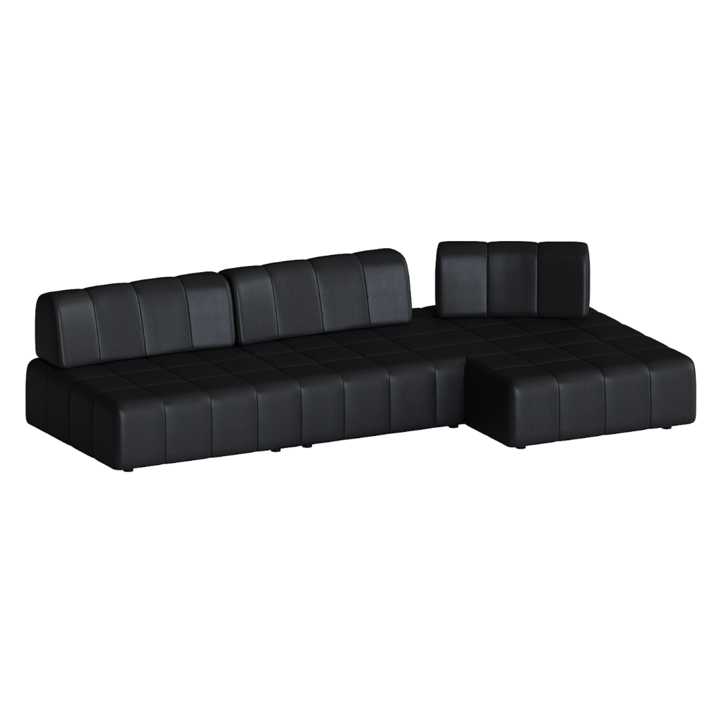 Mousse Two Seater Lounge - Charcoal