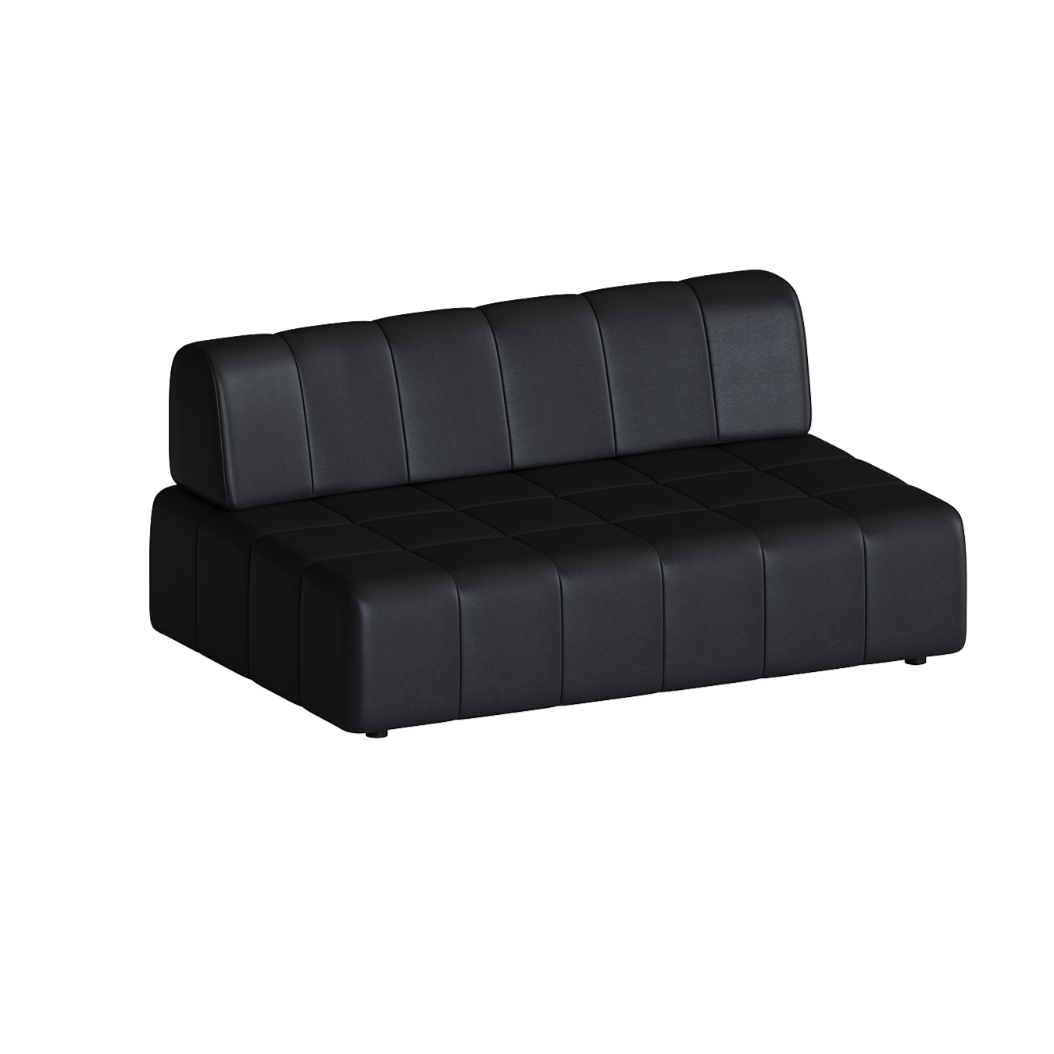 Mousse Two Seater Lounge - Charcoal