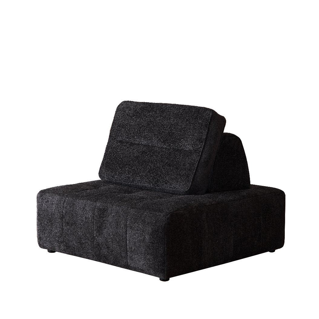 Mousse One Seater Lounge - Charcoal