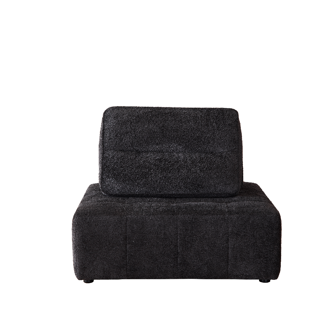 Mousse One Seater Lounge - Charcoal