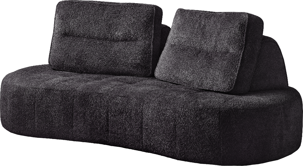 Mousse Round two seater Lounge - Charcoal