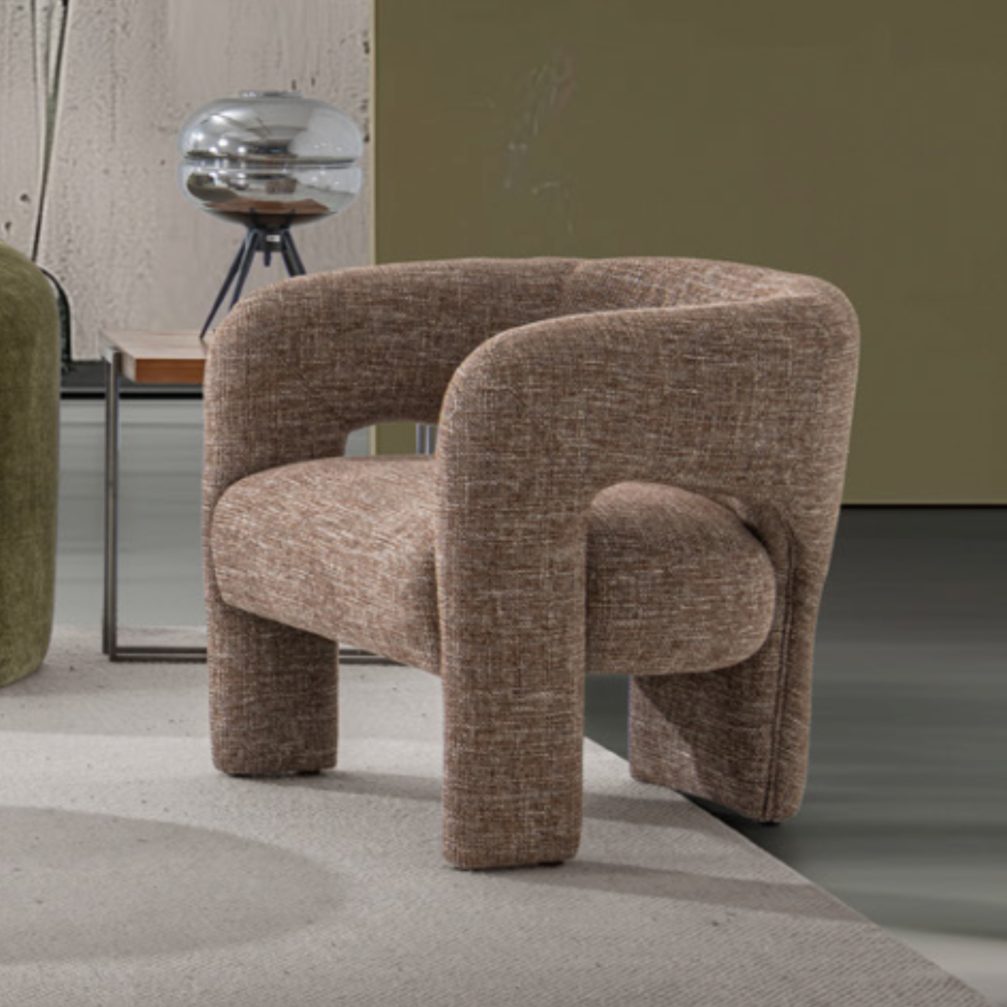 Birch Armchair - Dove Brown