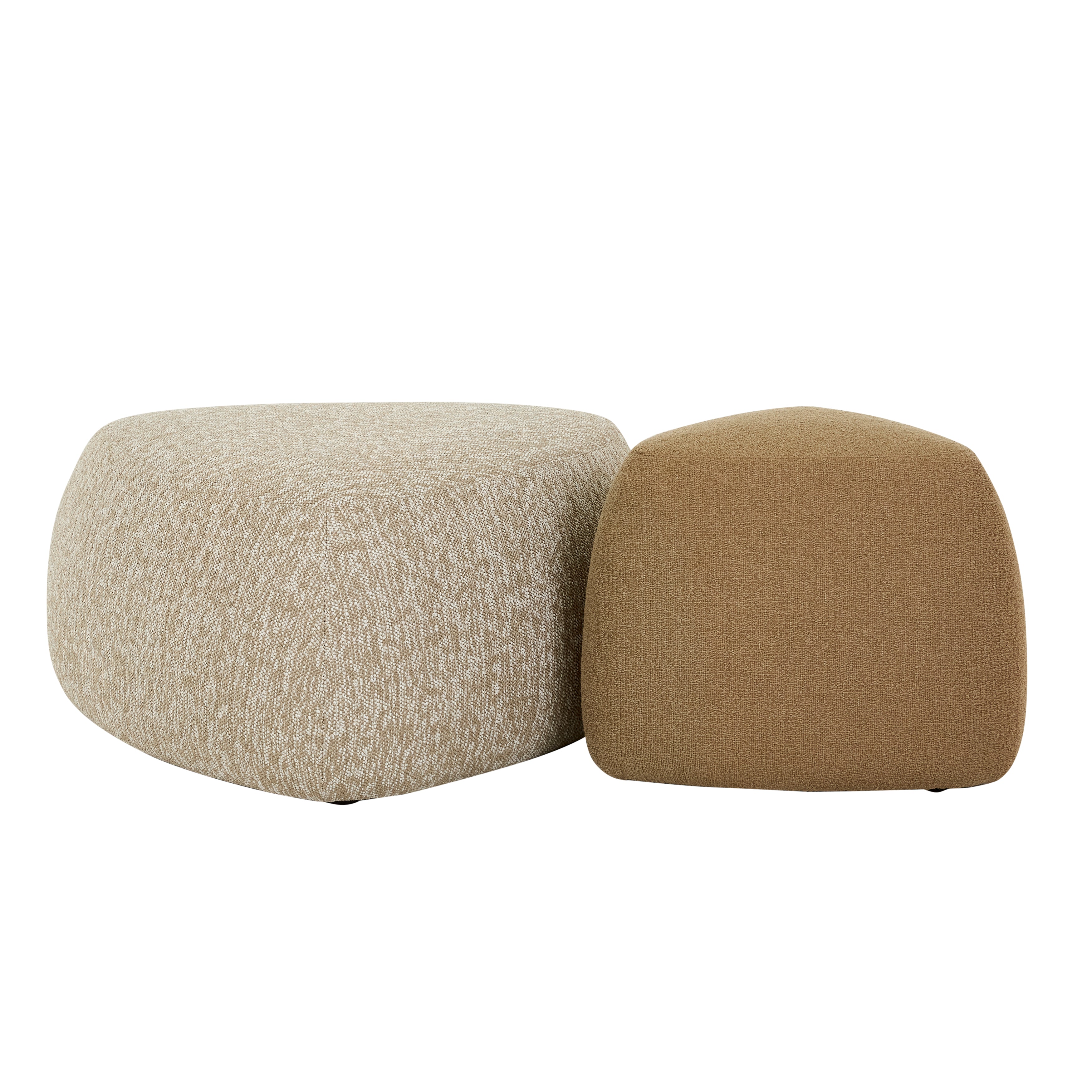 Pebble Ottoman Large - Chickpea