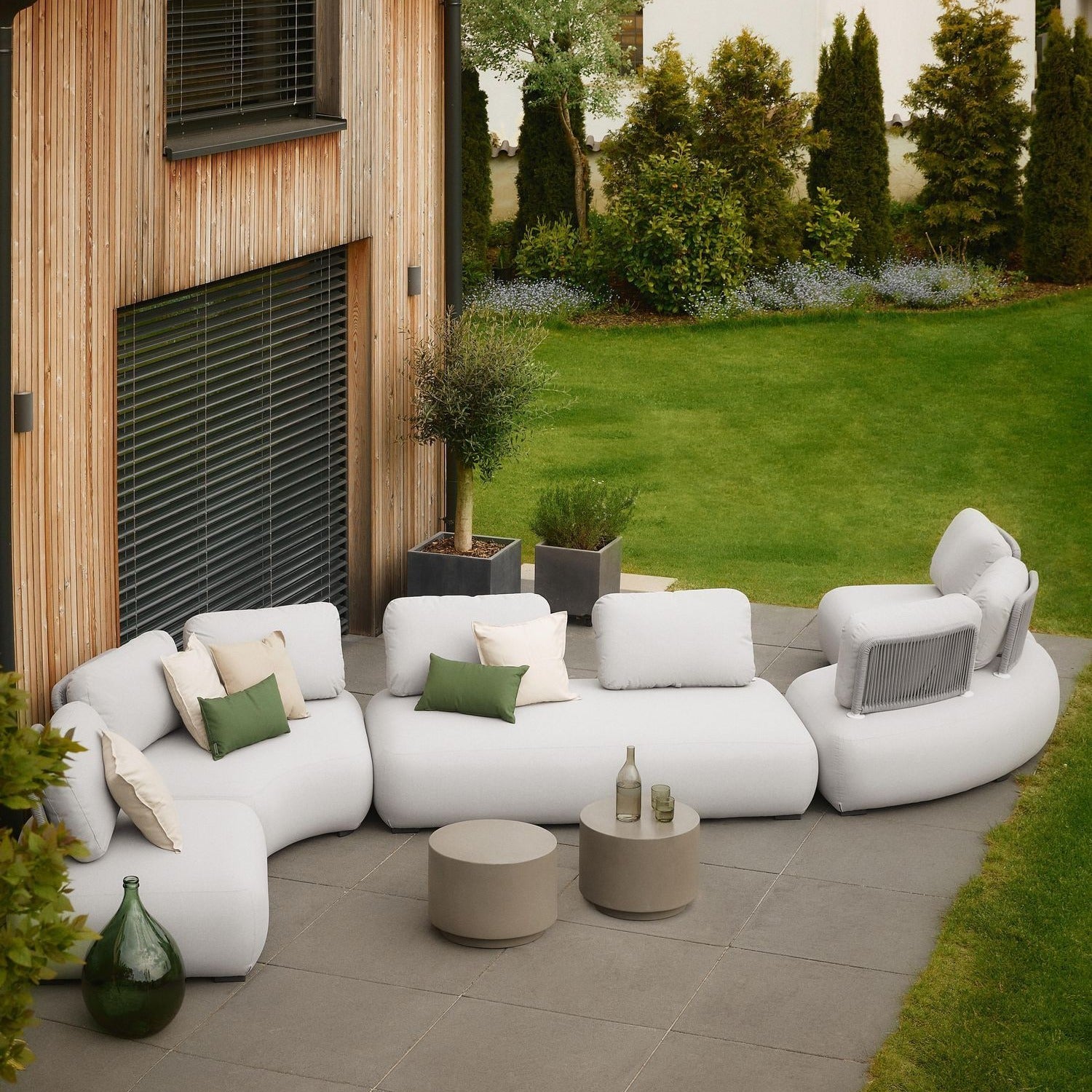 Ora Outdoor Lounge Sofa Modular Grey - Olan Living