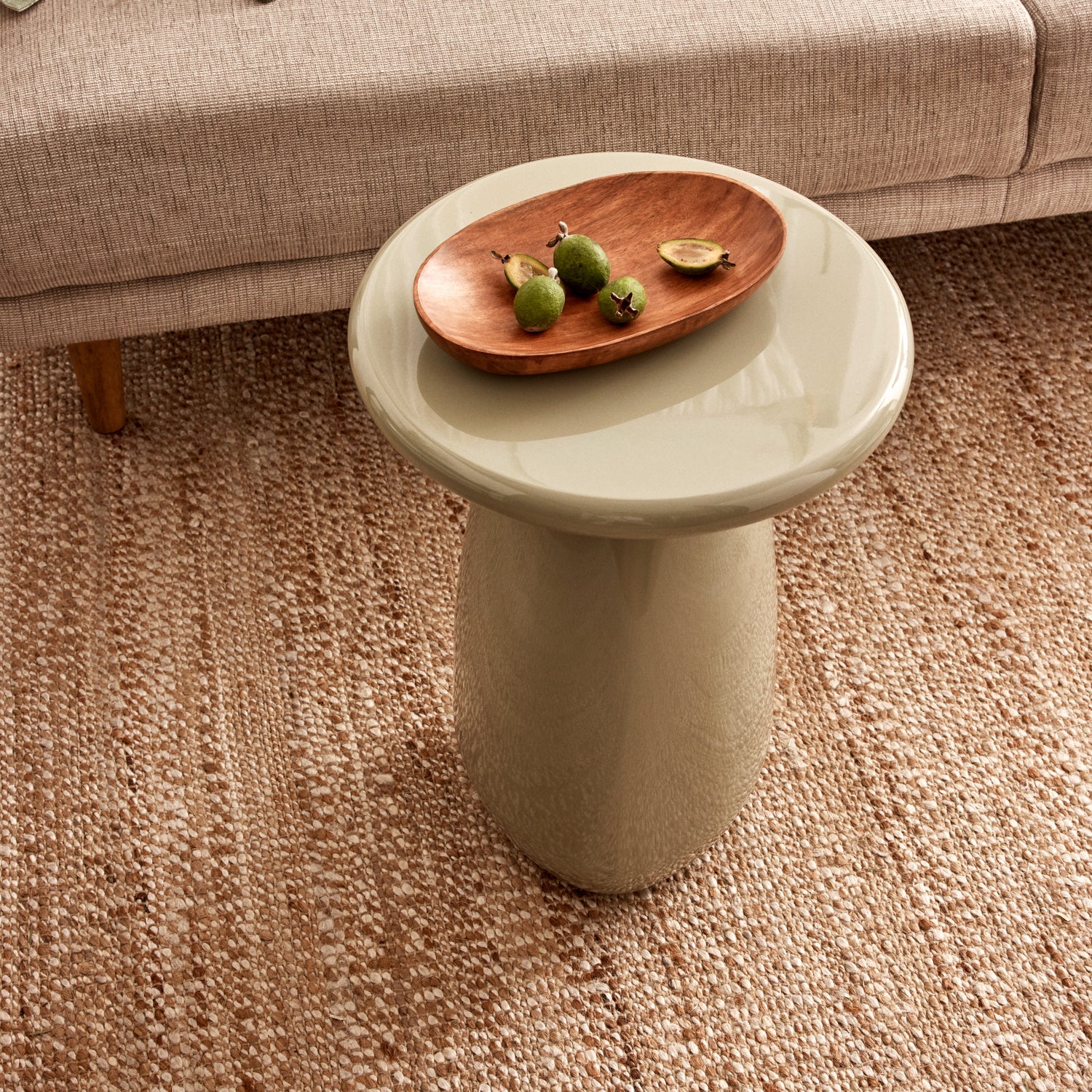 Otto Sage Green Gloss Side Table