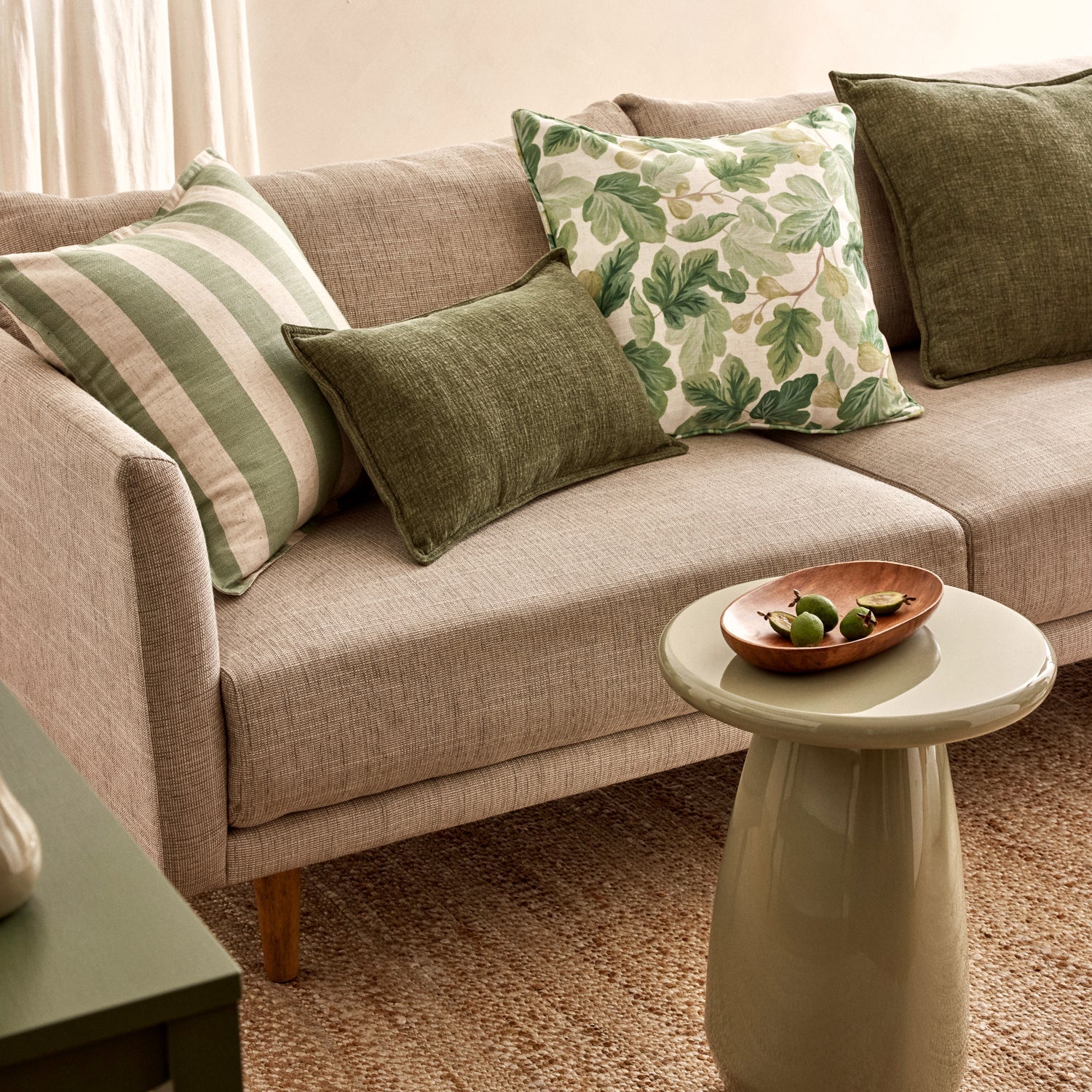 Otto Sage Green Gloss Side Table