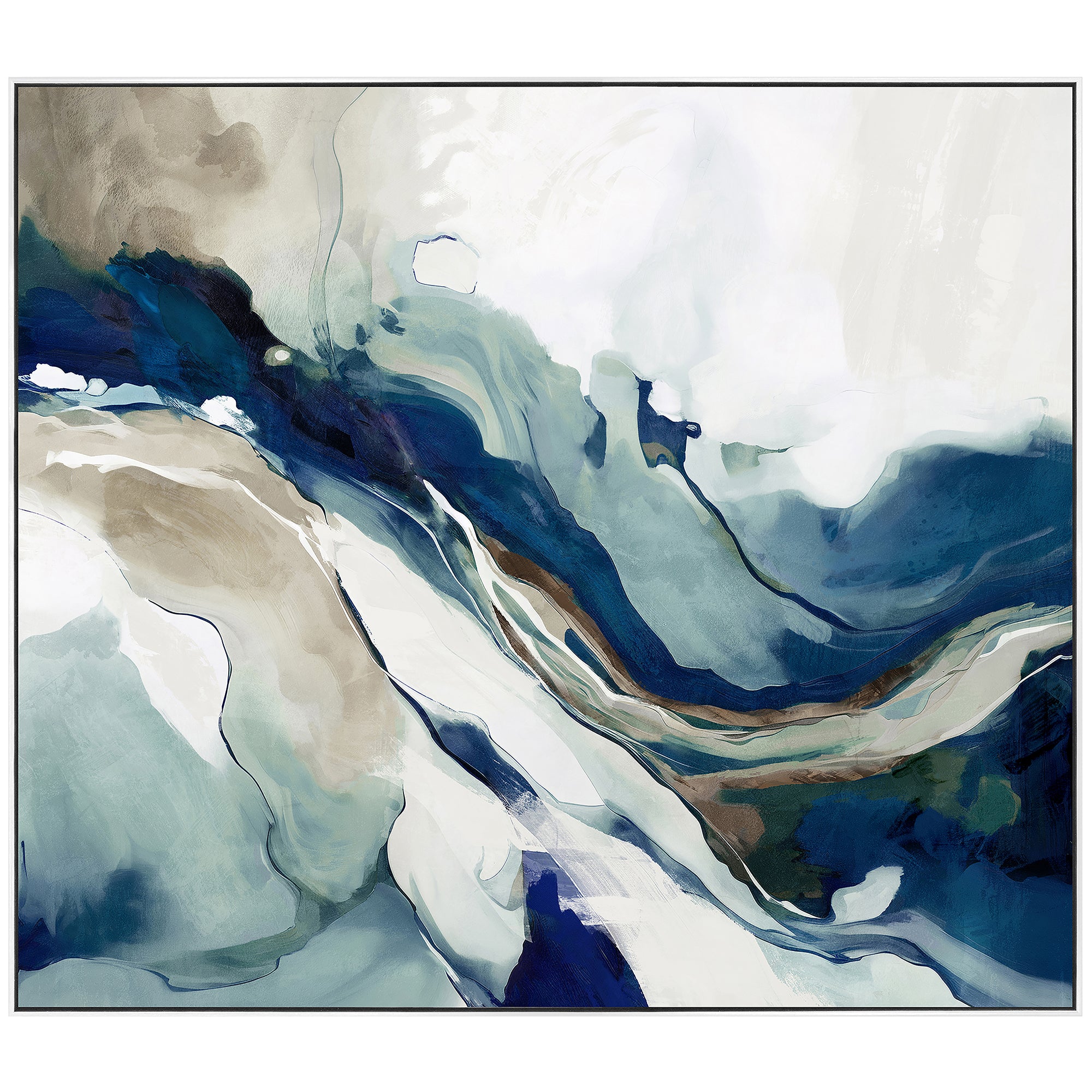 Marbelous Blues Painting 82x72