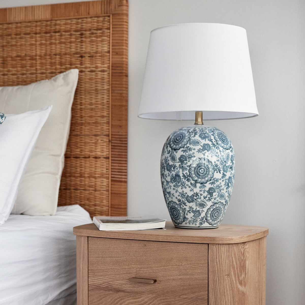 Percy Dark Blue Table Lamp