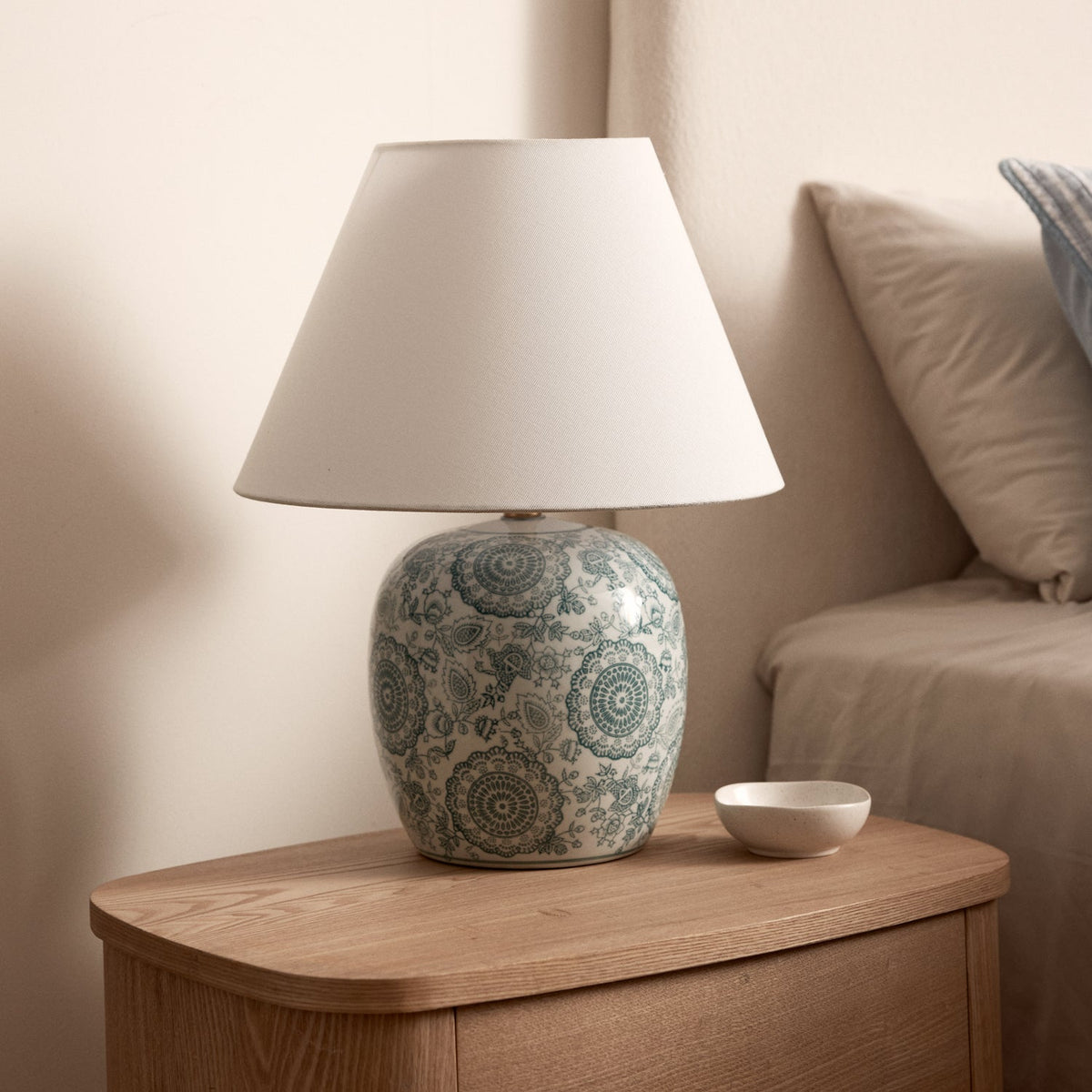 Percy Dark Green Table Lamp