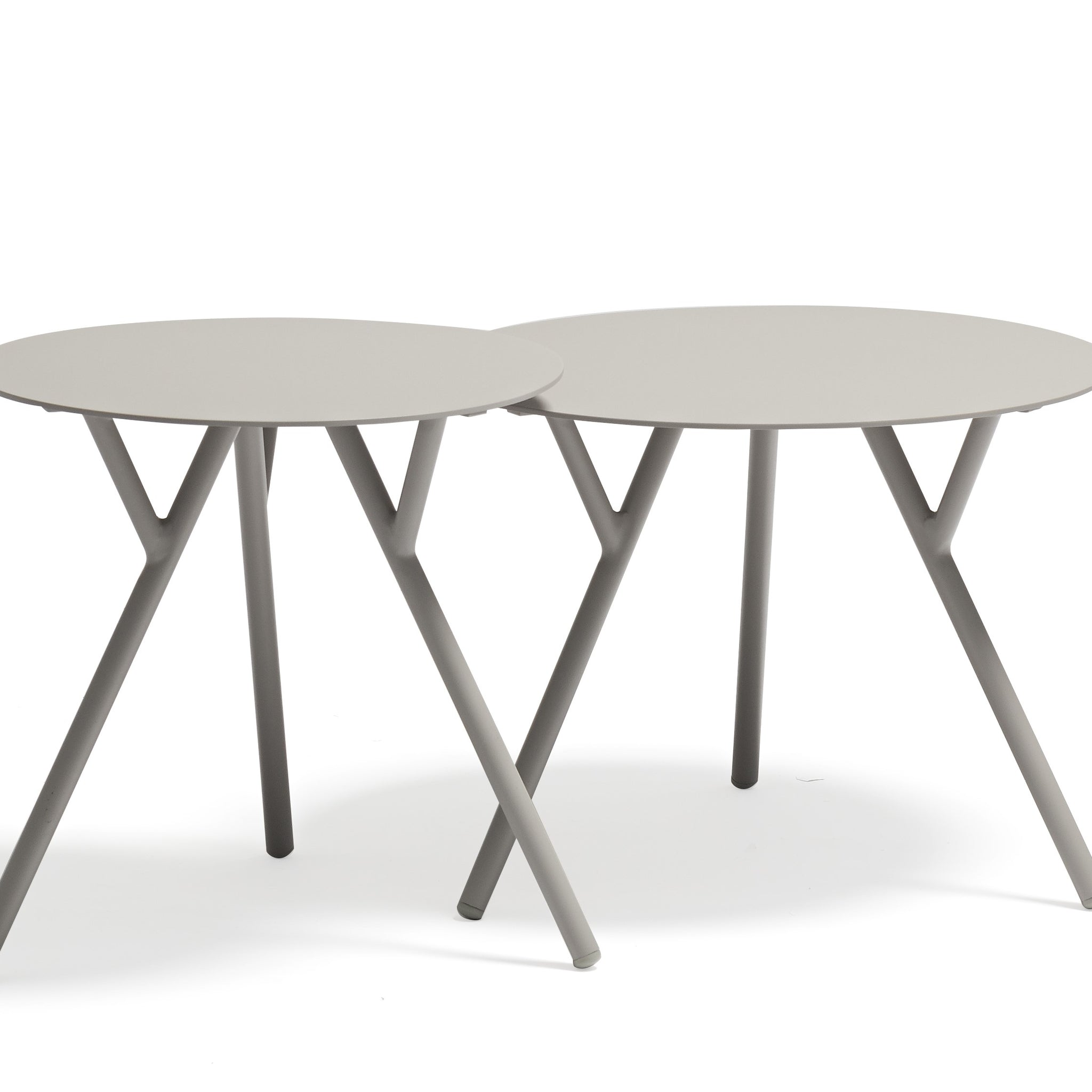 Contemporary side table suitable for all outdoor and indoor applications.