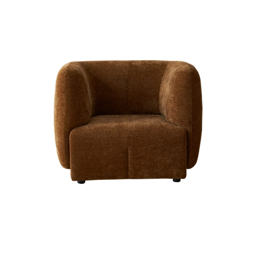 Plum 1 Seater - Caramel