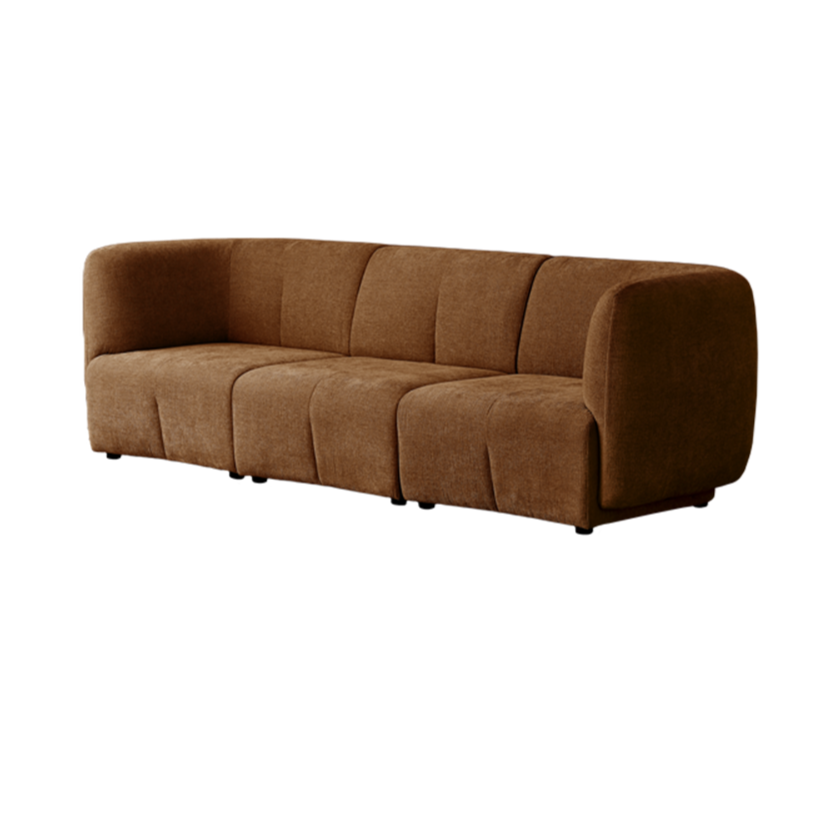 Plum 3 Seater - Caramel