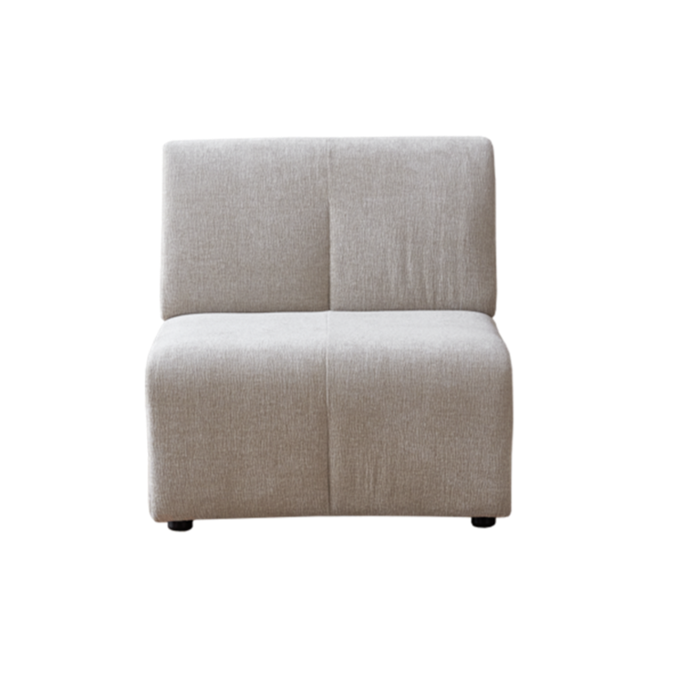 Plum Modular Armless C - Beige