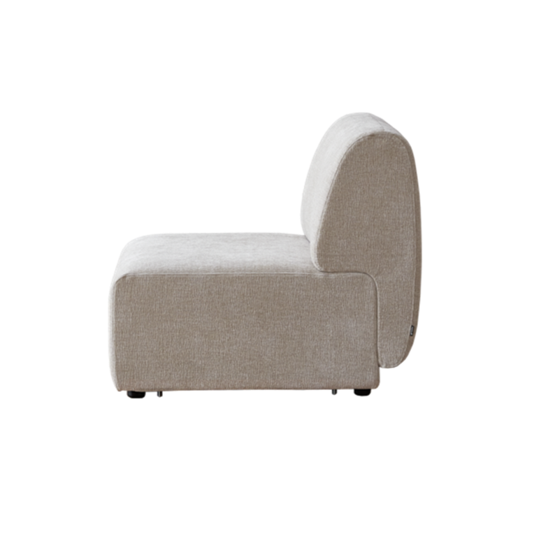 Plum Modular Armless C - Beige