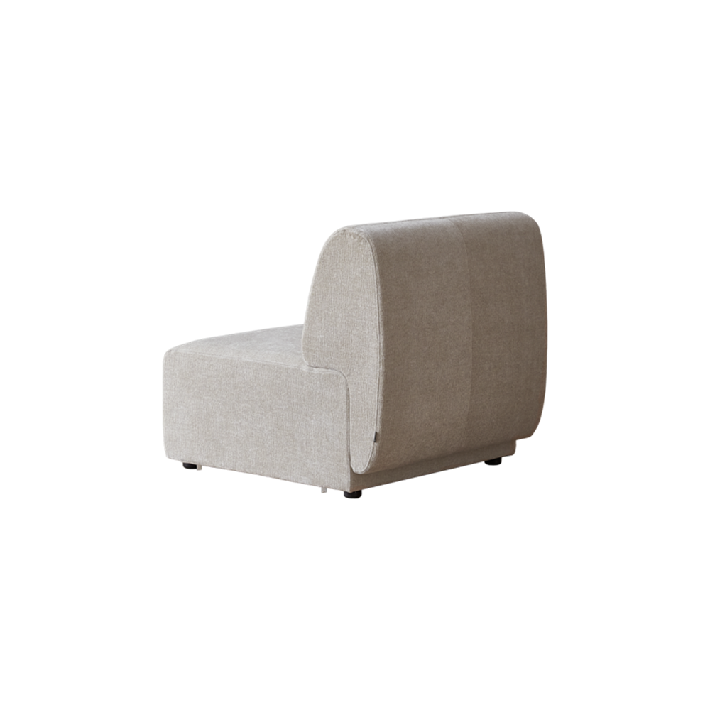 Plum Modular Armless C - Beige