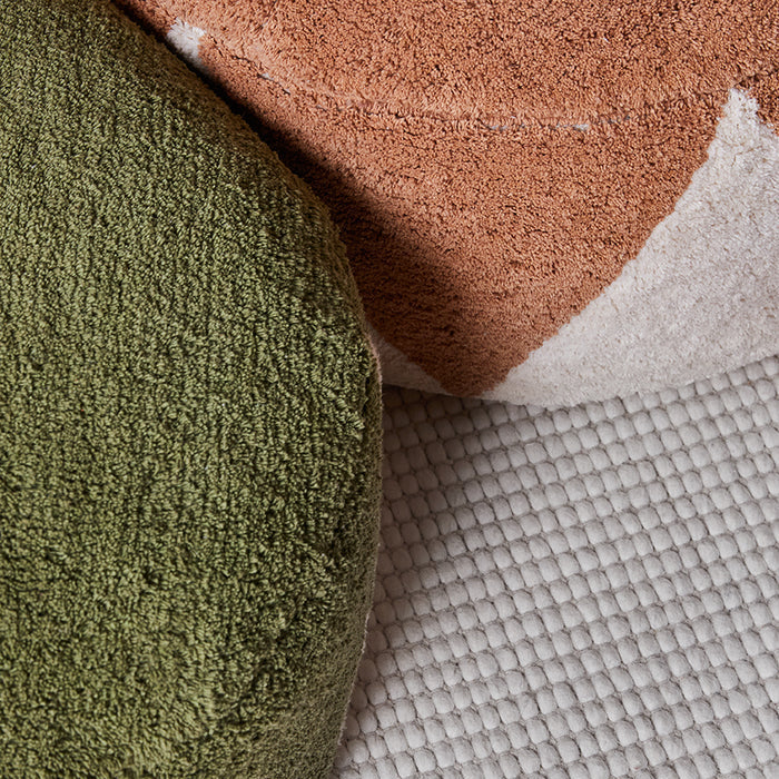 Rimsha Tufted Pouf - Olive