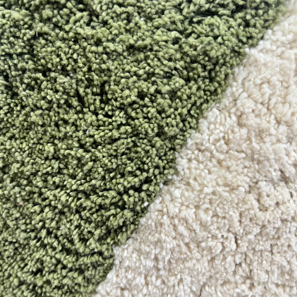 Rimsha Tufted Pouf - Olive