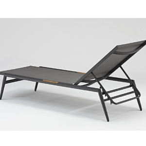 Riva Outdoor Sunlounge - Charcoal