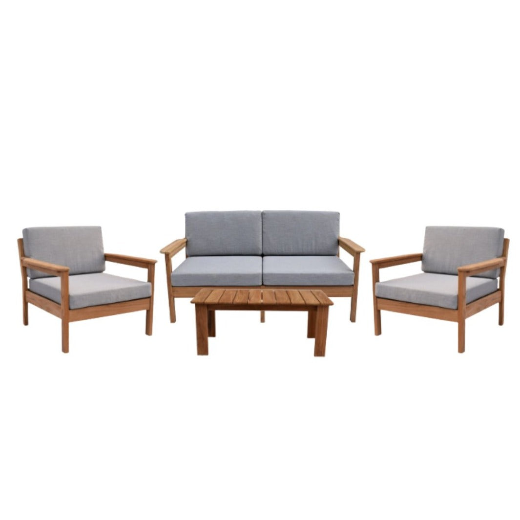 Rome Teak Outdoor Lounge Set - 2 Seater Sofa - 50% OFF - Olan Living