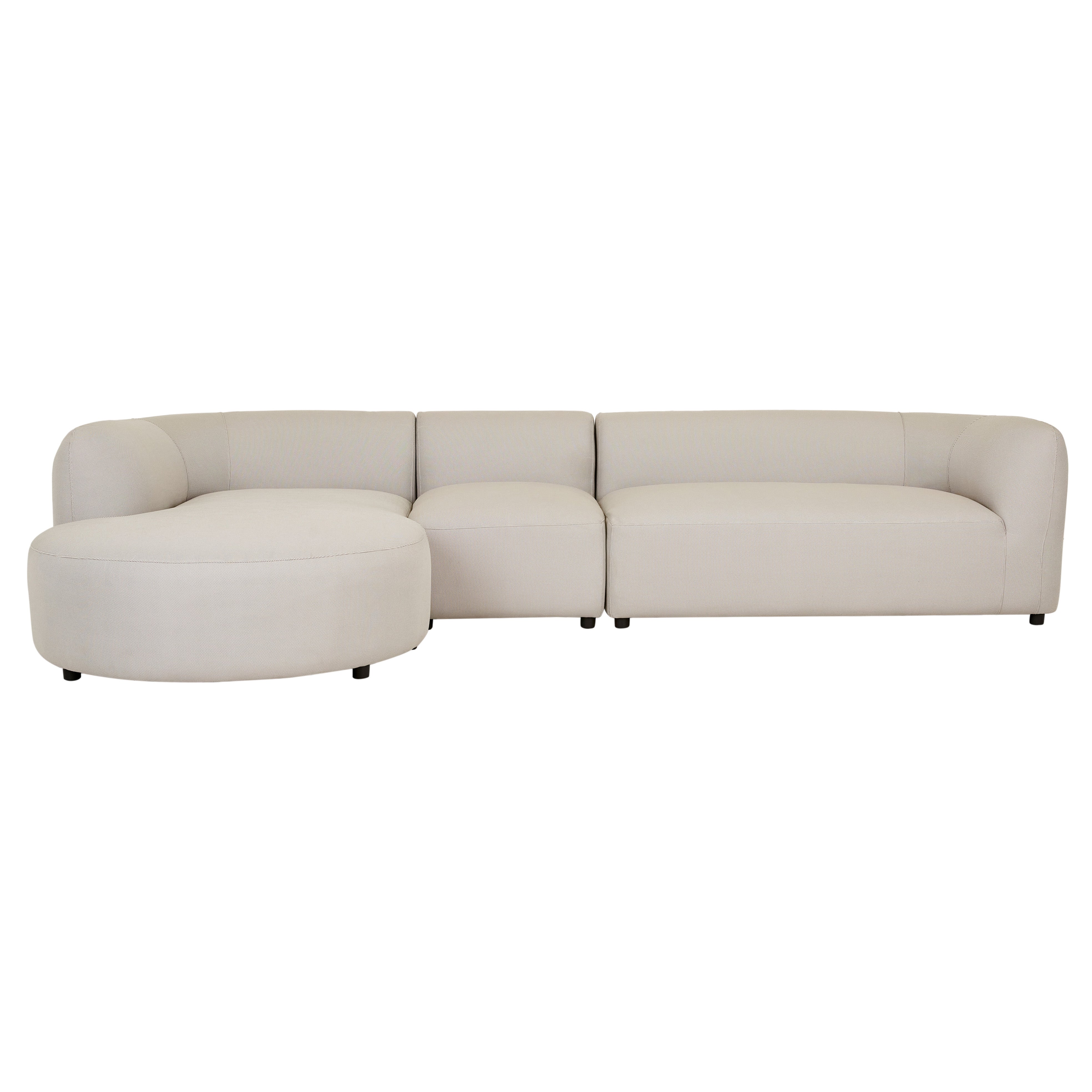 Aruba Curve Centre Sofa (Outdoor) - Misty Grey