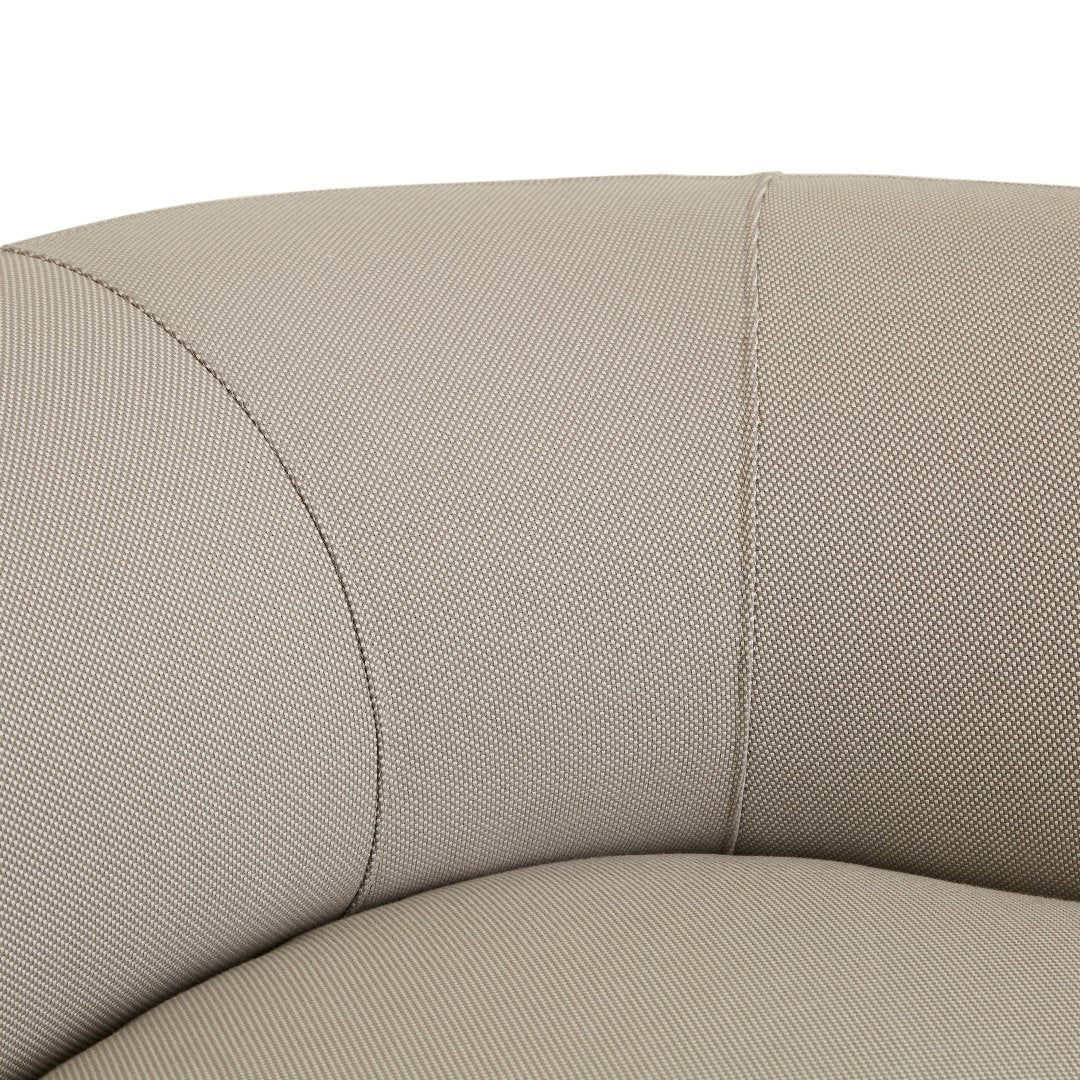 Aruba Curve (Outdoor) - 2 Seater Left Arm Sofa - Misty Grey