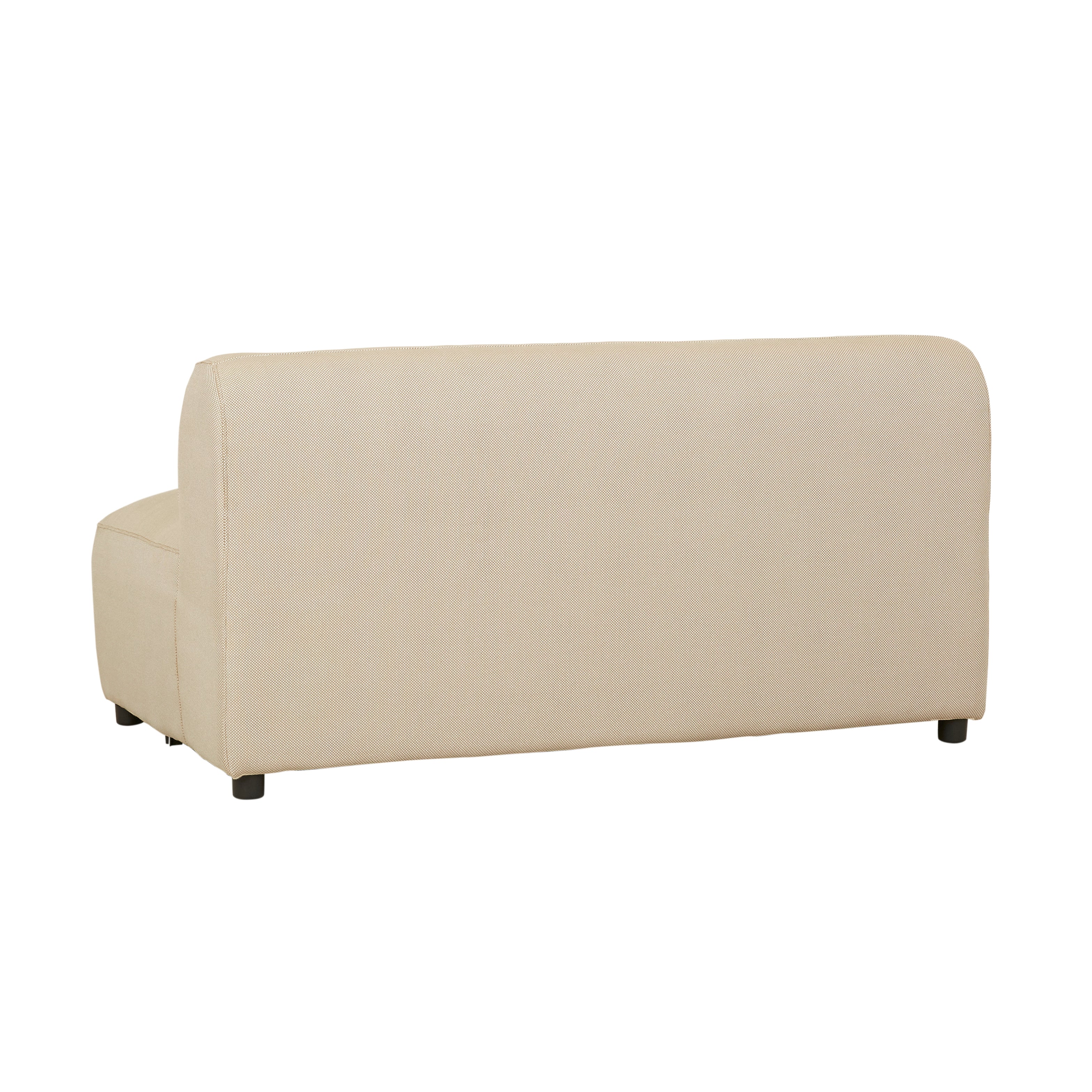 Aruba Curve (Outdoor) 2 Seater Armless Sofa - Sand Dune