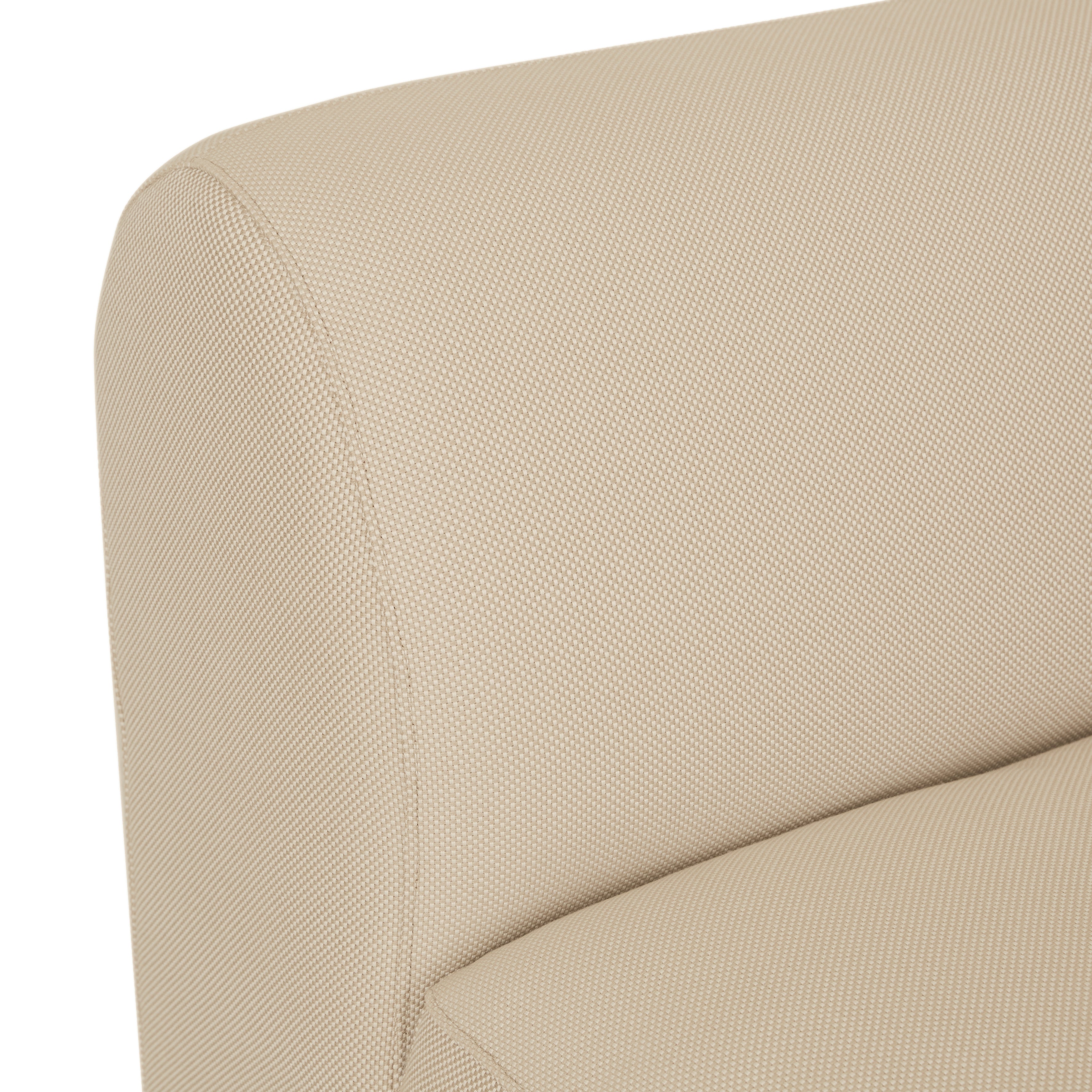 Aruba Curve (Outdoor) 2 Seater Armless Sofa - Sand Dune