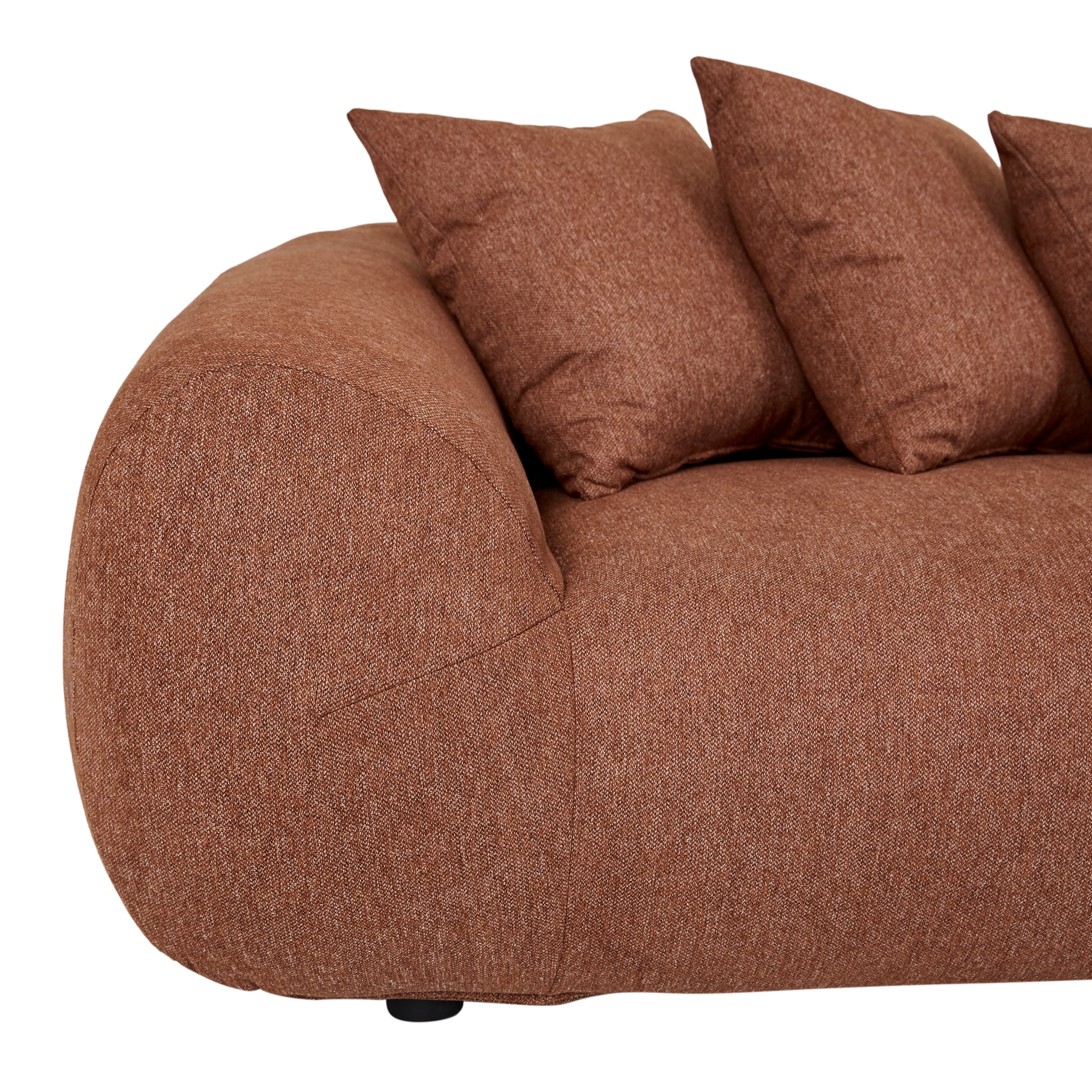 Felix Loop 3 Seater Sofa - Spiced Orange