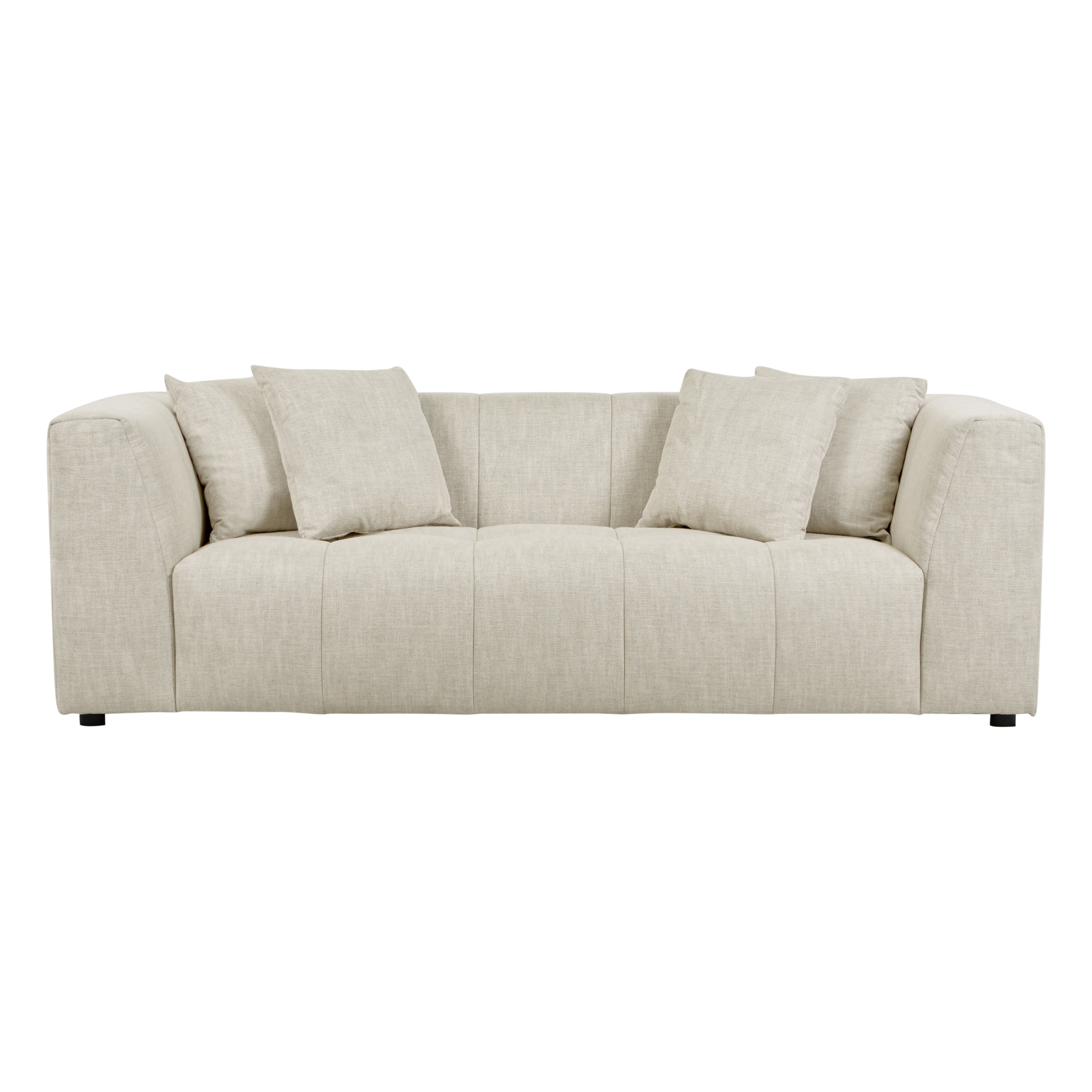 Sidney Slouch 3 Seater Sofa - Barley