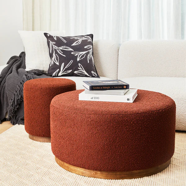 Senora Ottoman - Rust