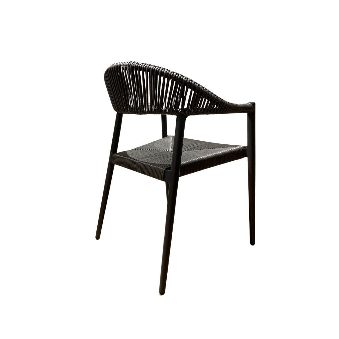 Set of 6 - Serena Outdoor Dining Chair - Charcoal